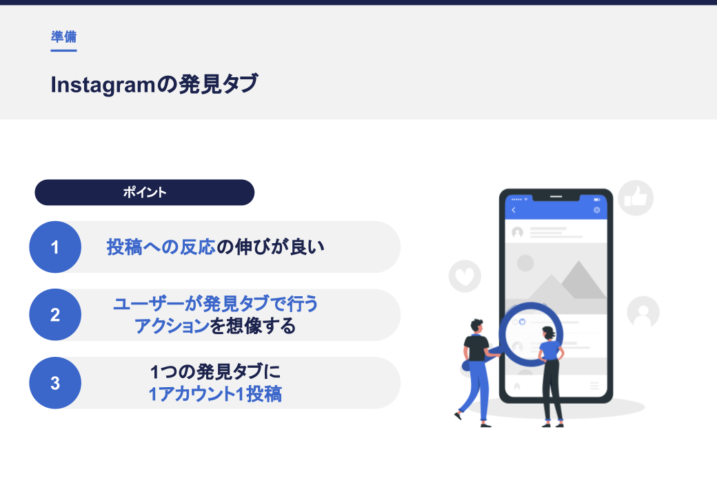 Instagramの発見タブ